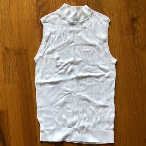 Banana Republic Ribbed Sleeveless Turtleneck Sweater